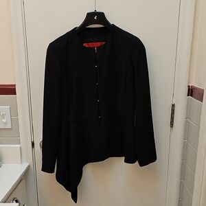 Carolina Herrera Black Asymmetrical Blazer